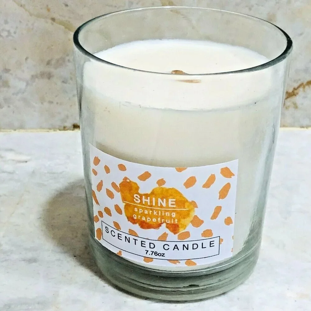 NIB Sparkling Grapefruit Candle SHINE 7.8‎ oz Jar Boxed NEW Home Office